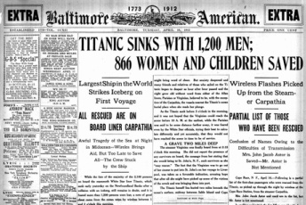 Baltimore American_titanic disaster_1912